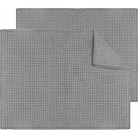 Set of 2 Microfiber Dish Drying Mats, Quick-Drying Dish Drainer for Kitchen Countertop Table Accessories, Machine Washable (1/5)