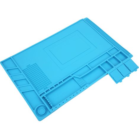 Tapis magnétique isolant thermique en silicone antistatique pour soudure, réparation de téléphones et PC (1/5)