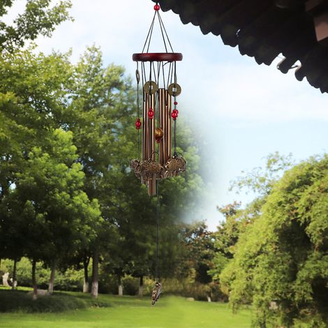 Windspiel aus Metall mit Elefantenmuster, handgefertigte Dekoration für drinnen und draußen (1/5)
