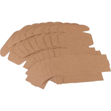 10 Stück/Packung braune Papierboxen für handgemachte Seife, Partygeschenke, Hochzeitsgeschenke, Süßigkeitenverpackungen