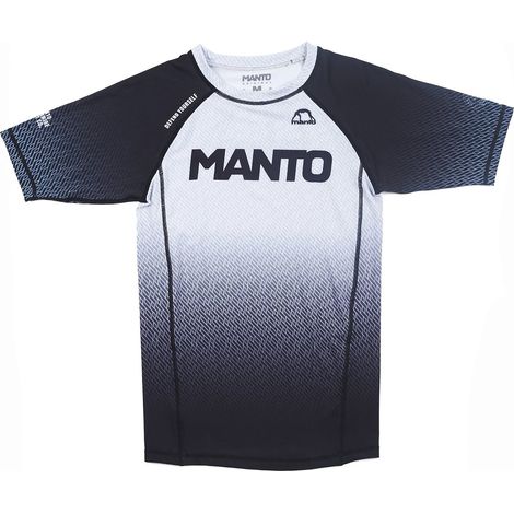 MANTO Herren Kurzarm-Rashguard RANK Weiß L