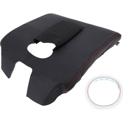 Wasserabweisende, komfortable und kratzfeste Mittelkonsolenabdeckung aus PU-Leder, Armlehnenschutz für BMW 1500, 2500 und 3500 (2014–2018), schwarz (1/5)