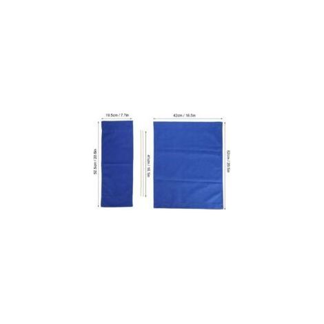 AIPERQ Jeffergarden 1 ensemble directeur chaise toile remplacement siège tissu fournitures pour la maison meubles accessoires bleu (1/4)