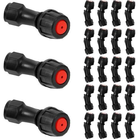 Black Plastic Agricultural Spray Nozzles for Gardens 2Pcs Wind-Resistant Tips (1/5)