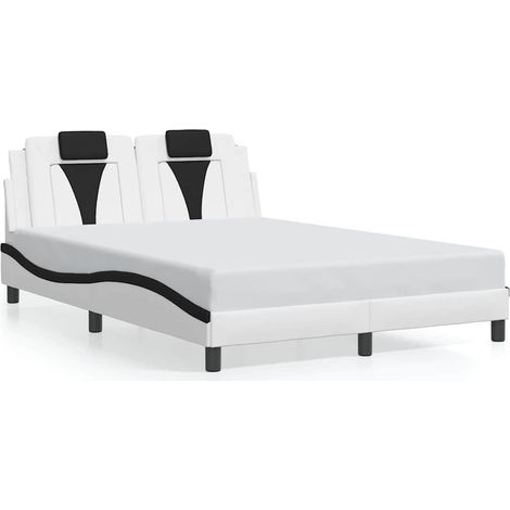 Maison Exclusive - Giroletto Viana senza Materasso Nero e Bianco 120x200 cm in Similpelle (1/5)