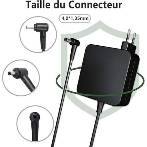 Chargeur Ordinateur Portable - ASUS - 45W - 19V - 2.37A - Compatible Zenbook et Vivobook