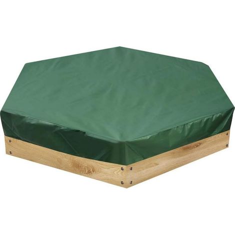 Couvercle hexagonal pour bac à sable avec cordon de serrage,étanche,anti-poussière,cache-bac à sable pour jardin extérieur（180cm×150cm） (1/5)