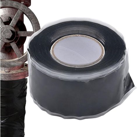 Ruban Isolant Fusionnant,150 cm Bande Adhésive Silicone Étanche Anti-Fuite - Ruban Réparation Tuyauterie - Pour Plomberie, Automobile, Bricolage, Garage, Jardin, Cour Et Extérieur (1/5)