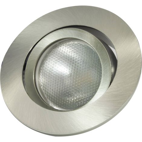 Megatron MT75201 Decoclic Collerette LED GU10, GU5.3 fer (brossé) D316201