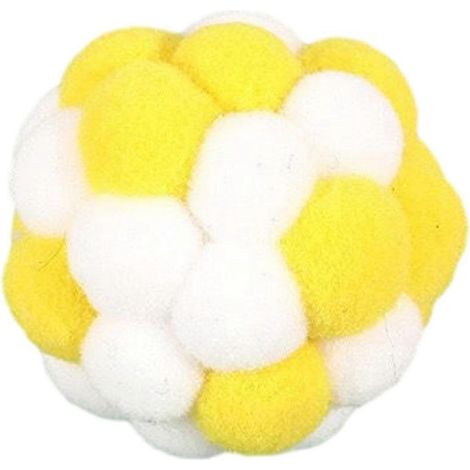 Peluche Chat Jouet Balle - Intégrée Clochette Macaron - pour Intérieur Chats Chatons Résistant aux morsures