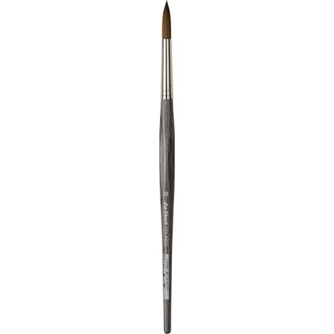 Pinceau pour Aquarelle, Fibres synthétiques, Pinceau d'artiste, Peinture à l'aquarelle, peintures acryliques liquides, fabriqué en Allemagne, Rond, Taille 10 (1/5)