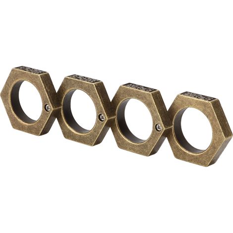Bague de défense personnelle alpinisme survie protection extérieur escalade hexagonale