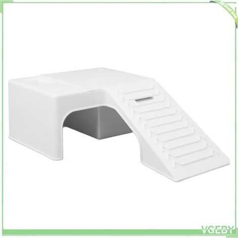 Plateforme pour Tortues - V GEBY - 8.3x5x2.6 po - Plastique Épais - Angle d'Inclinaison Pratique (1/4)
