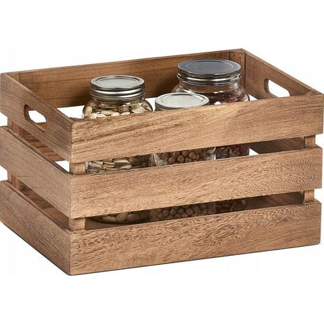 Aufbewahrungskoffer VINTAGE, Holz, 35x25x20 cm, ZELLER