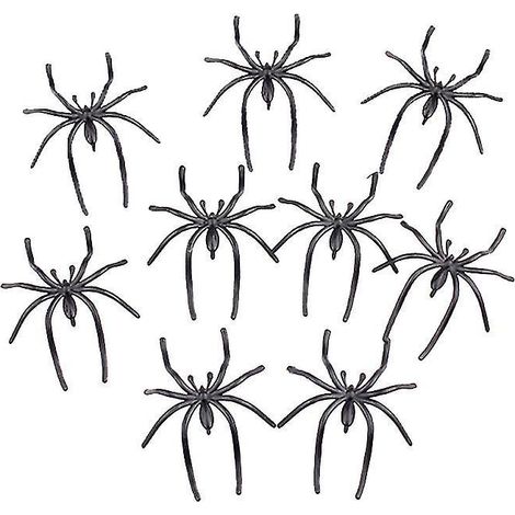 100 realistische Spinnen für Halloween-Dekorationen