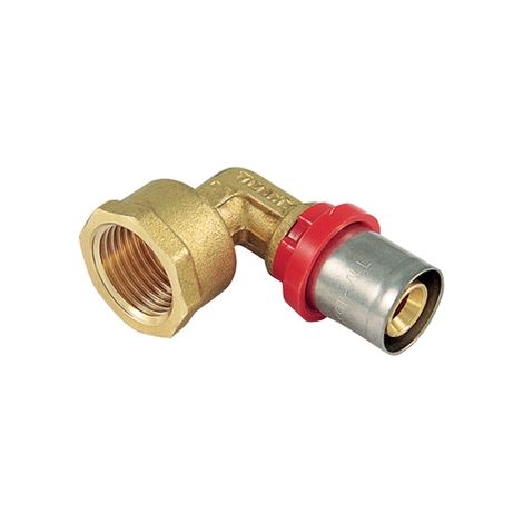 RACCORDO PRESS CURVO FEMMINA COMPACT  PER MULTISTRATO- 20 x 2,0 -1/2- TIEMM- pezzi 1