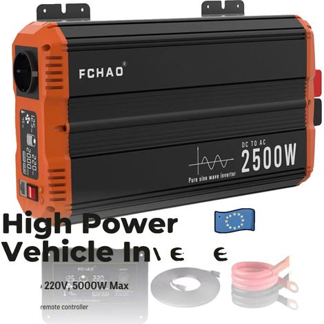 Inverter a onda sinusoidale pura, potenza di picco 5000 W, controllo intelligente, 2500 W-24 V (1/2)