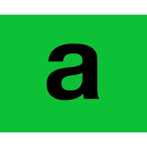 Marcatura in pvc verde con supporto adesivo - A (1/4)