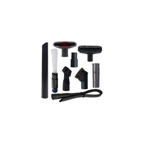 LAN 9-teiliges Werkstattsauger-Bürstenset mit 1 1/4"- auf 1 3/8"-Schlauchadapter und Adapter für Dyson V6 Staubsauger, Bürstenset für die Haushaltsreinigung (1/5)