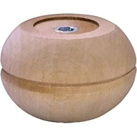 Piede in legno serie "Cipolla" - Ø 95 - H.50 mm. - grezzo