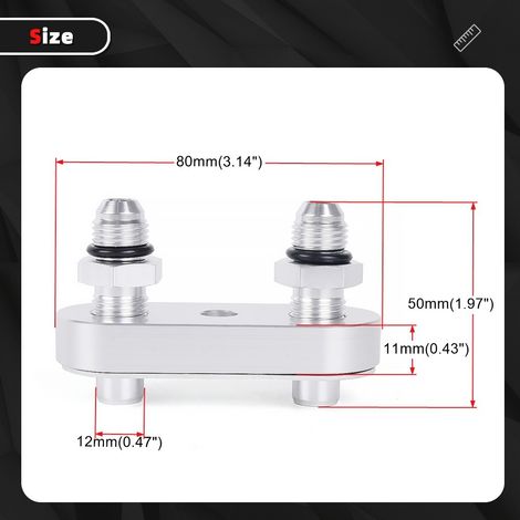 Pièces de modification automobile : carte d'adaptation pour refroidisseur de transmission 6AN, carte d'adaptation pour câblage de refroidisseur de transmission (1/4)