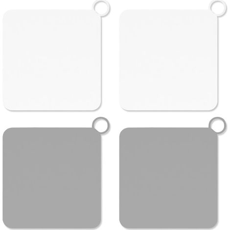 4 Pièces Bouchon de Vidange en Silicone Anti-Odeur, 14.7cm Bouchon Douche Anti Odeur, Bouchon Évier pour Cuisine, Salle de Bain, Buanderie (Blanc (1/5)