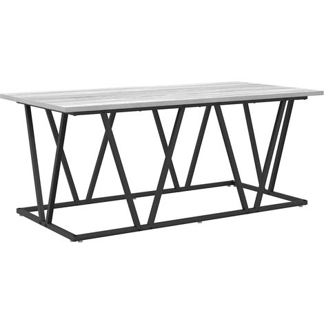 Maison Exclusive - Couchtisch Grau 100 x 50 x 40 cm Sperrholz und (1/5)