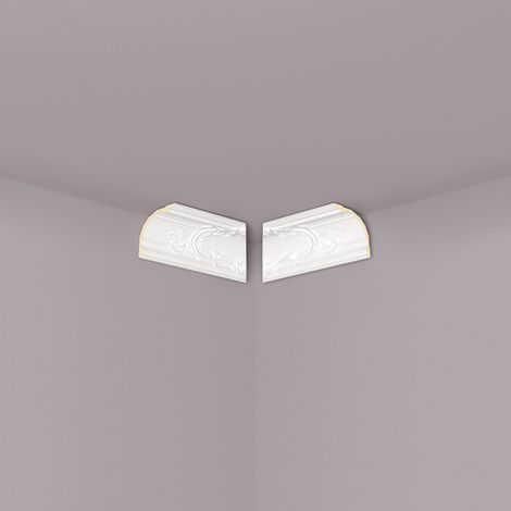 Dekorative Innenecken NMC Z42 ARSTYL Noel Marquet Eckleiste Stuckleiste Zeitloses Klassisches Design weiß 2 m