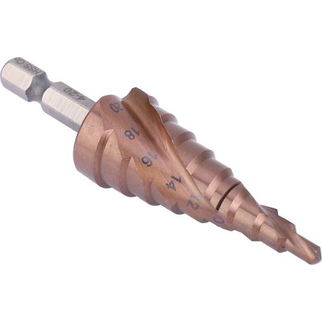 Foret multi-usages, revêtement cobalt, queue hexagonale HSS, outil d'alésage 4-20 (1/5)