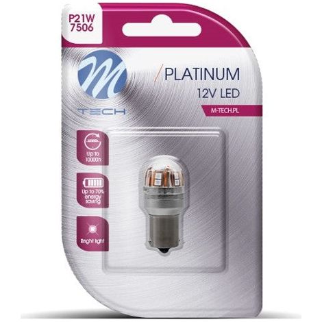 AMPOULE LED X 1 - BA15S 15X2835 SMD CANBUS ROUGE 12-24V (L826R PLATINUM)