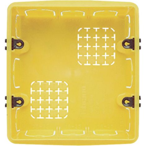 Caja de resina empotrada cuadrada BTI506E para 6 módulos (3+3)