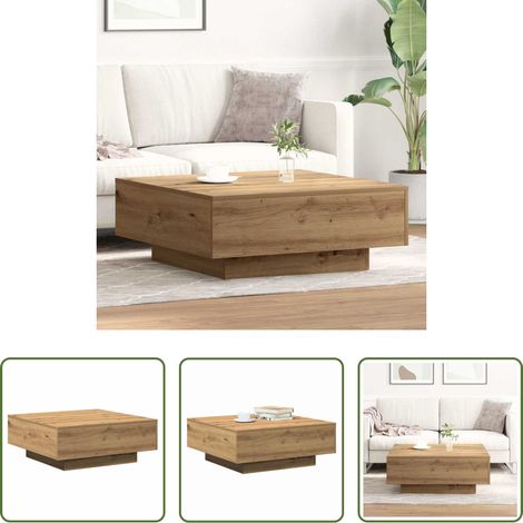Wohnzimmer - Couchtisch Artisan-Eiche 80 x 80 x 31 cm (1/5)