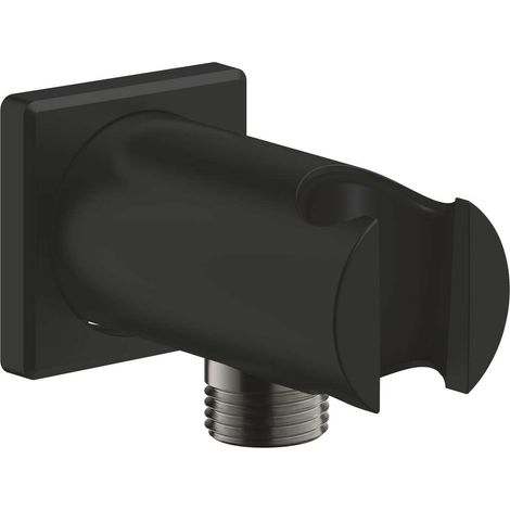 Grohe Rainshower - Wandanschlussbogen mit Brausehalter, mattschwarz 266592430 (1/5)