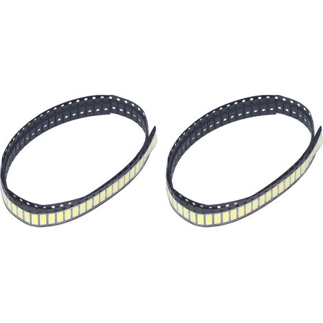 Lot de 200 LED SMD blanches 6V, température de couleur 6000-6500K, pour rétroéclairage d'écrans LCD. (1/5)