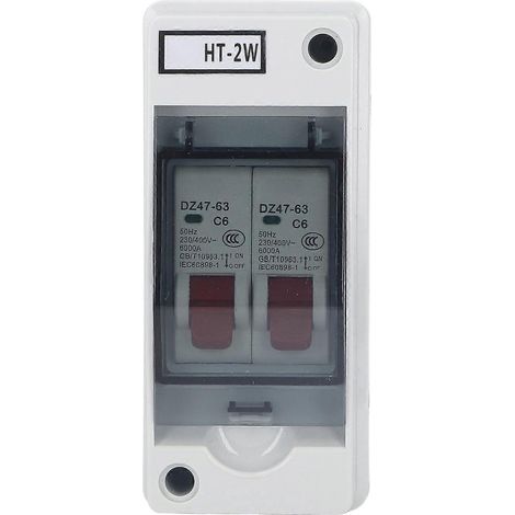 Leitungsschutzschalter (2-polig) mit wasserdichtem Verteilerkasten, 230–400 V