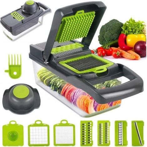 Gemüse- und Obstschneider, Hobel, Multifunktionsreibe, 15-in-1-Set