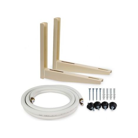 Kit de instalación aire acondicionado Bilake 1/4 y 1/2 – Soporte exterior + tuberías 3 metros