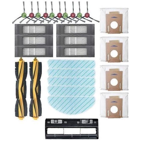 28-teiliges Set für ECOVACS Deebot T9, T9max, T9power und T10 Saugroboter: Bürste, Staubbehälterfilter und Ersatzteile. (1/5)