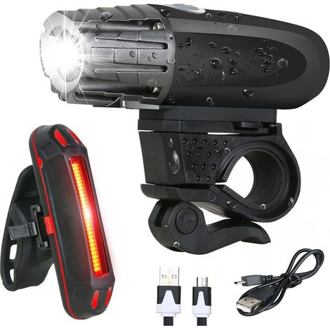 YOUOKLIGHT Lampe de vélo étanche LED super lumineuse cylindrique (1/5)