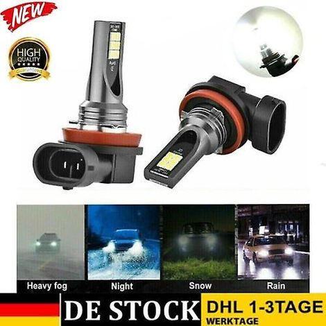 Set mit 2 H11 H8 6500K LED-Nebelscheinwerferlampen mit Canbus-System (1/5)