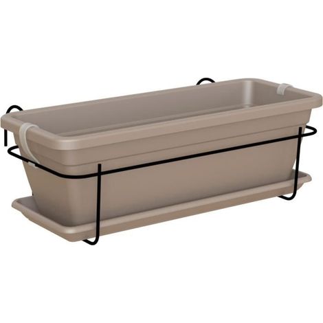 ARTEVASI - KIT BALKONPFLANZER VENEZIA 50CM TAUPE 50 X 19,5 X H16,3 CM - 1,16L 5600442804850 (1/3)