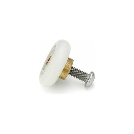 Juego de 4 rodillos de repuesto para puertas correderas de ducha con tornillos M6, 20 mm de diámetro - Crezuo