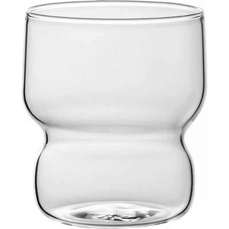 Verre transparent de style rétro, adapté aux boissons chaudes et froides, pouvant contenir de l'eau, des sodas, du lait, des jus de fruits, etc. (1/5)