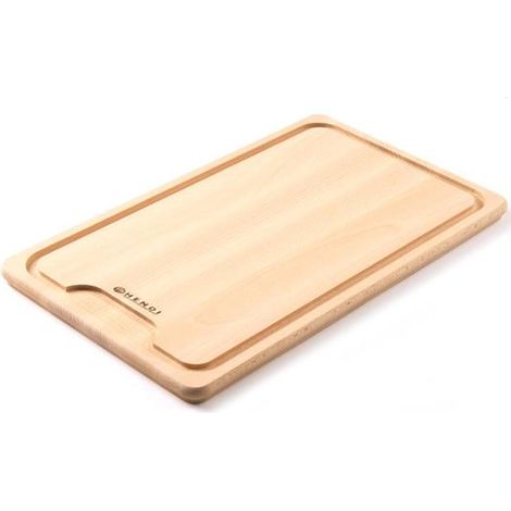 Tabla de cortar de madera de haya con recorte - Hendi 505205 (1/2)