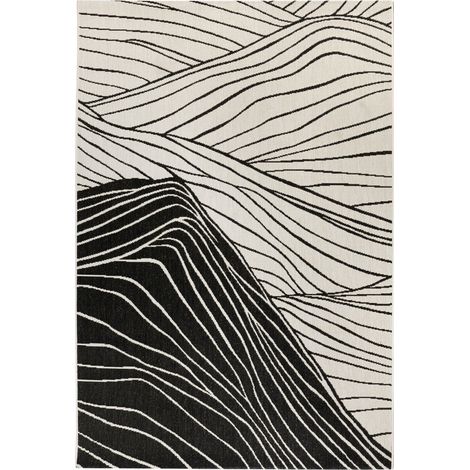 Tapis d'Extérieur et Intérieur Résistant UV Polypropylène Motif Montagne Tonnerre 200 x 290 cm - PANGIVO (1/3)