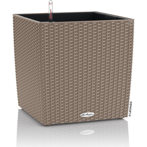 Lechuza Pflanzgefäß Cube Cottage 40 sandbraun 15386