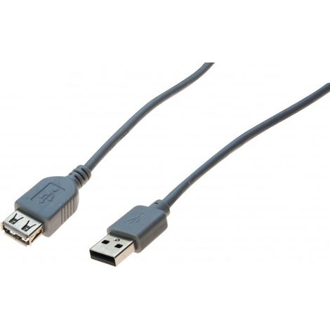 exertis Connect Rallonge USB 2.0 grise - 2,0 m (532508)
