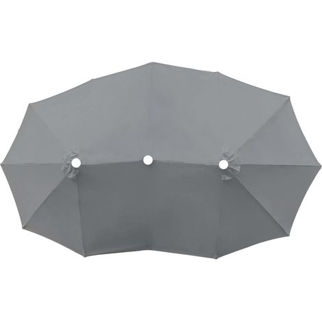 Parasol De Jardin Exterieur Housse de Rechange,Parapluie à trois têtes Housse de Rechange,Parasol double Housse de Rechange,Balcon Parasol Housse de Rechange(Support parapluie et base non inclus) (1/5)