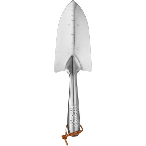 Garden Hand Shovel 11.4 x 3.3 cm Stainless Steel Depth Marks Trowel with Handle Garden Tools for Gardening Weeding Planting (1/5)