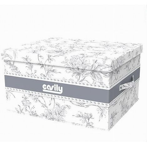 Cleafe - Box Portatutto Scatola Salvaspazio Contenitore Organizer 55x42x30cm Fantasia 87323 - (1/5)